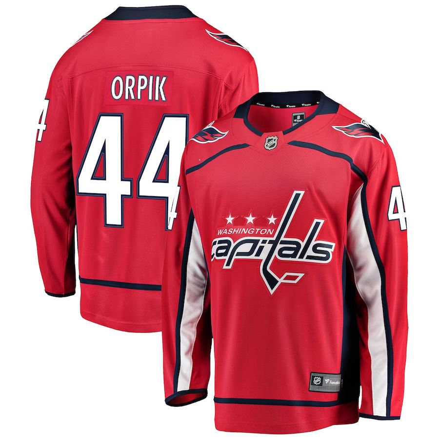 Men Washington Capitals #44 Brooks Orpik Fanatics Branded Red Breakaway Home Player NHL Jersey